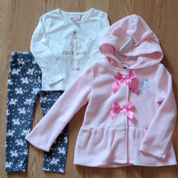 Little Lass Other - 3 Pieces Unicorn legging set